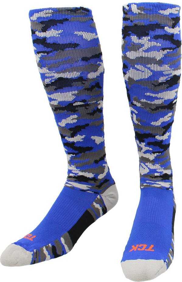 TCK Woodland Camo Knee High Socks - Royal Camo - HIT a Double