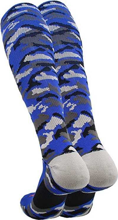 TCK Woodland Camo Knee High Socks - Royal Camo - HIT a Double
