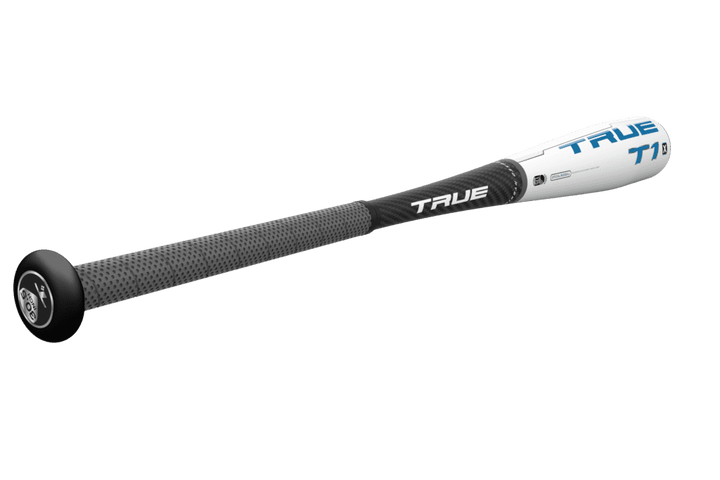 True 2020 T1X USSSA (-10) Bat 2 3/4" - Gray White Blue - HIT a Double