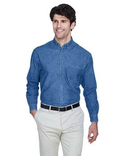 Ultraclub 8960 Men's Cypress Denim withPocket - Indigo - HIT a Double