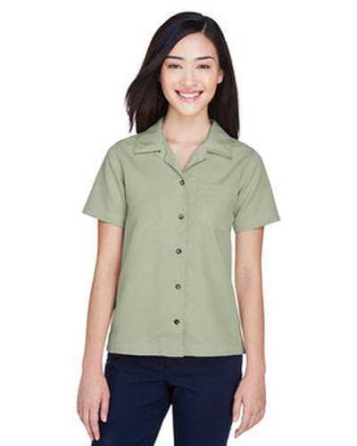 Ultraclub 8981 Ladies' Cabana Breeze Camp Shirt - Sage - HIT a Double