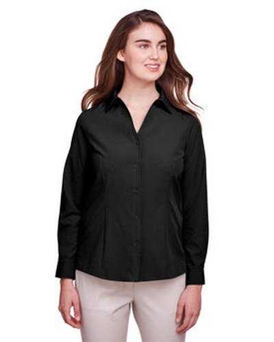 Ultraclub UC500W Ladies' Bradley Performance Woven Shirt - Black - HIT a Double