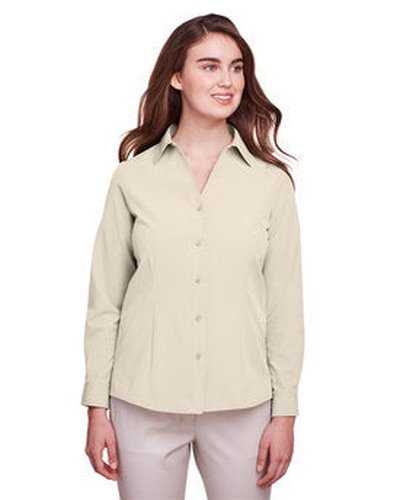 Ultraclub UC500W Ladies' Bradley Performance Woven Shirt - Stone - HIT a Double