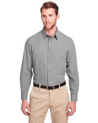 Ultraclub UC500 Men's Bradley Performance Woven Shirt - Silver - HIT a Double