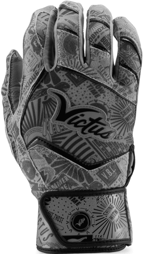 Victus NOX Batting Glove - Gray Black - HIT a Double