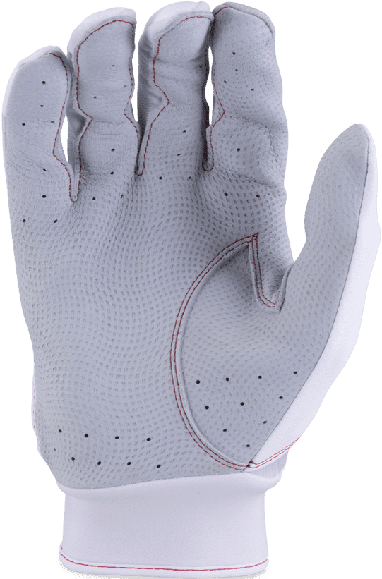 Victus Team Batting Glove - White Red - HIT a Double