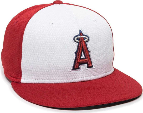 OC Sports MLB-400 MLB Mesh Baseball Cap - Los Angeles Angels Colorblock - HIT a Double - 1