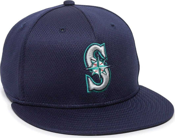 OC Sports MLB-400 MLB Mesh Baseball Cap - Seattle Mariners Home & Road - HIT a Double - 1