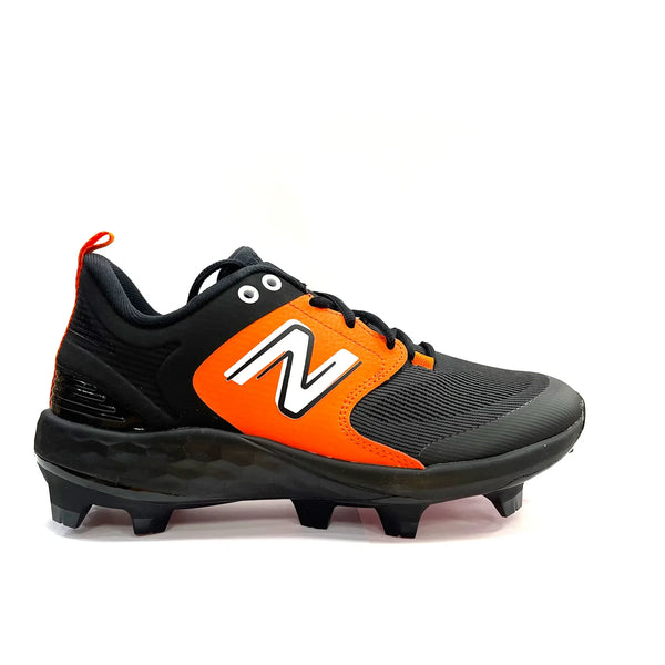 New Balance 3000v6 TPU Molded Cleat Low-Cut - Black Orange - HIT a Double - 1
