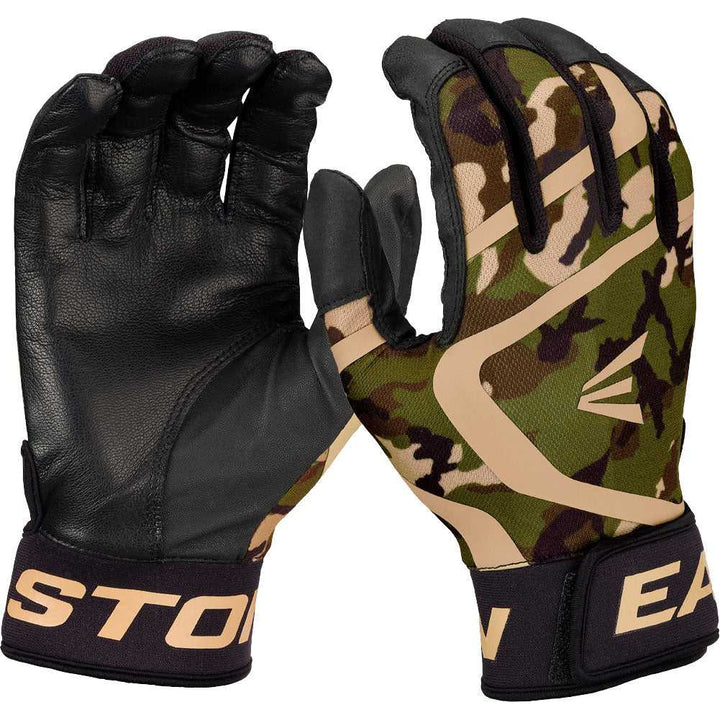 Easton MAV GT Youth Batting Gloves - Tan Army Camo - HIT a Double - 1